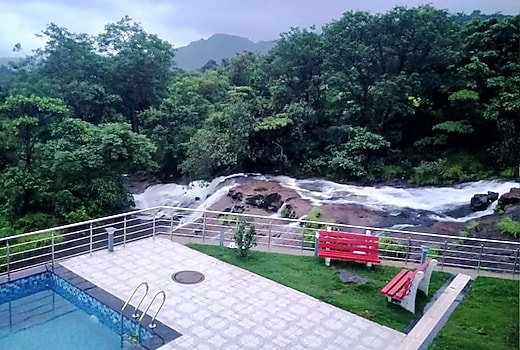 Waterfall Touch | 4 BHK Pvt Pool AC Villa