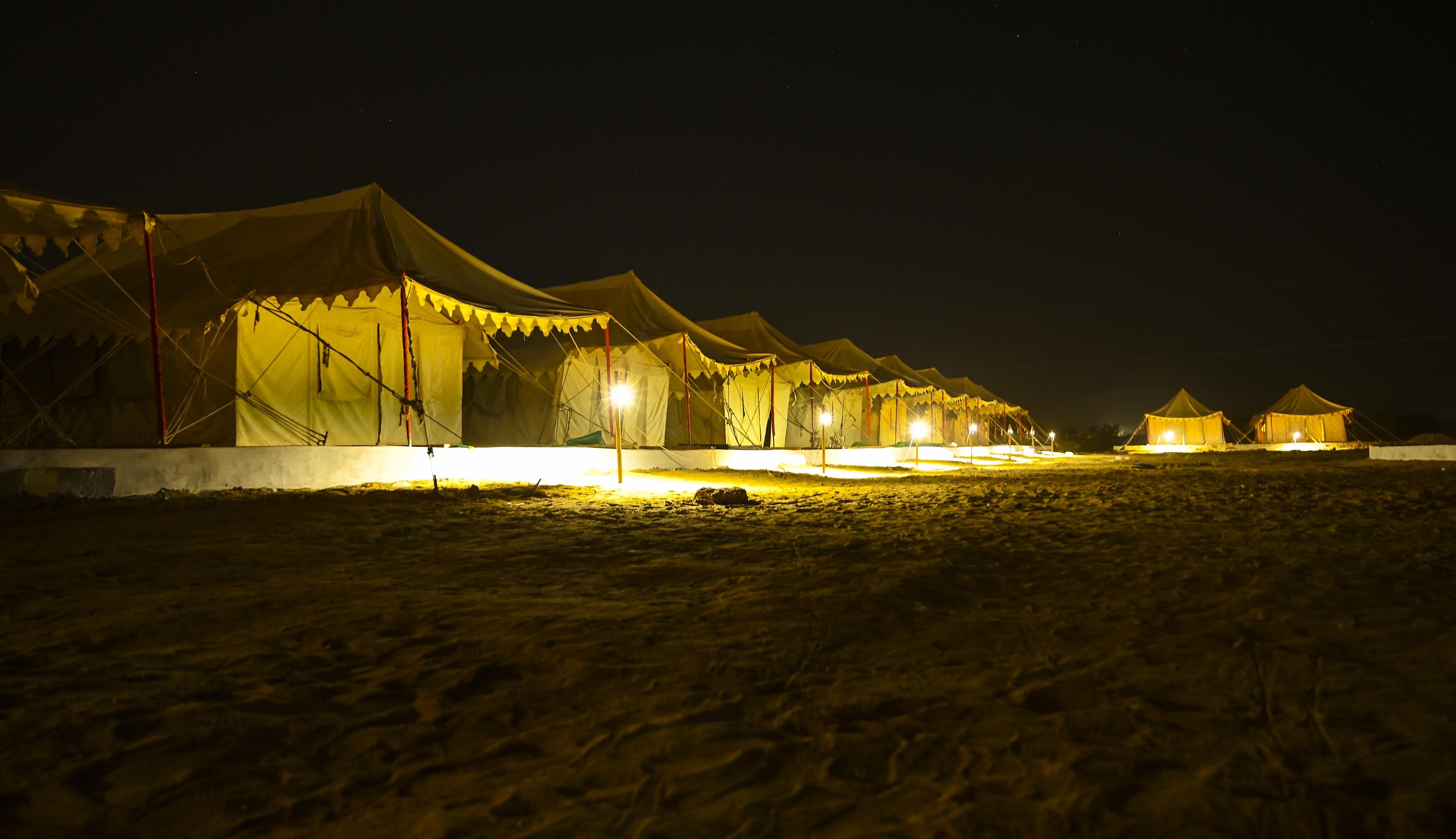 The Vivaan desert camp - Tap to explore photos