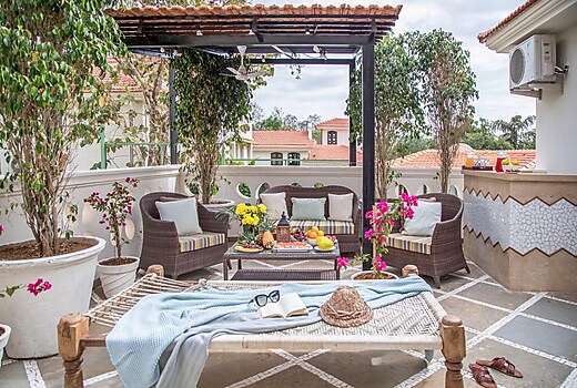 Relax on a Lush, Cozy Terrace