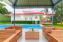 Alaya Stays 4BHK Farmhouse with Pvt Pool & Garden | Manesar, Gurgaon