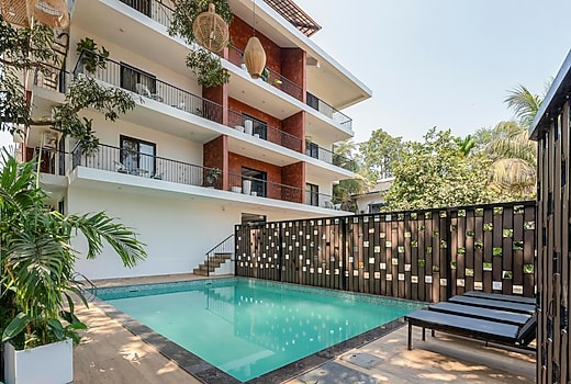 tisyastays | Large 1BHK with Pool , ClosetoBaga beach