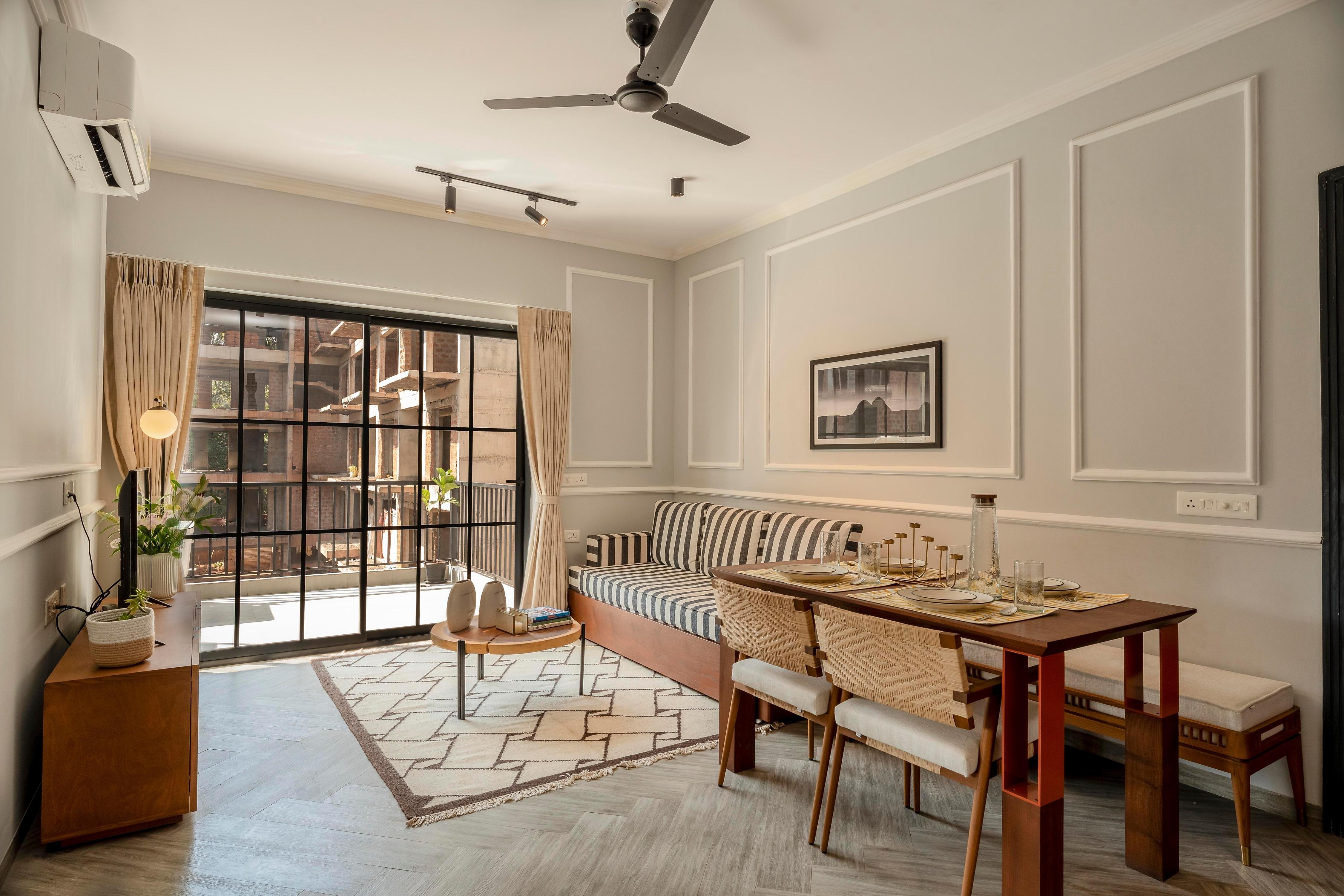 Staymaster Chic 1BHK Apt | Pvt Pool | Calangute - Tap to explore photos