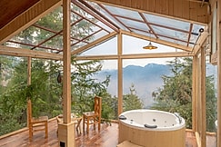 Glass House With A Hot tub, Jibhi
