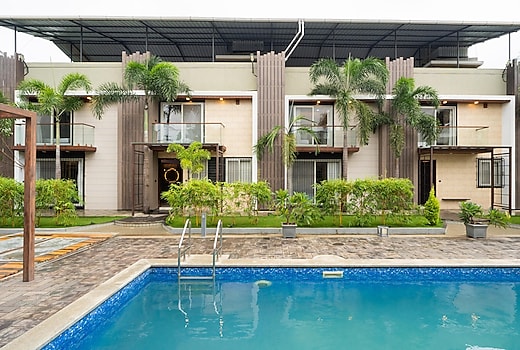 Alaya Stays 3 BHK with Pool near Khandala Hills | Imperial Serenia