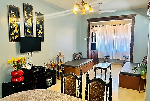 Luxury 2bhk Apartment with AC/Wifi at Benaulim Beach