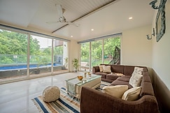 Modern 3BHK Duplex with Private Pool in Candolim | Hireavilla, Goa