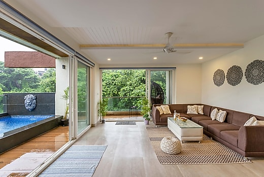 Peaceful 3BHK Duplex with Private Pool in North Goa | Hireavilla