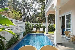 Elegant 3 BHK Pvt Pool near Baga & Calangute, Goa