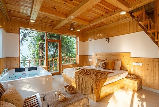 Jibhi Peaks Duplex Cottage With A Hot Tub - Bastiat Stays