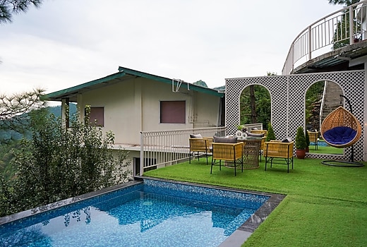 ELIVAAS 2 BHK with Outdoor Pool & Gaming room | Alpine Peak
