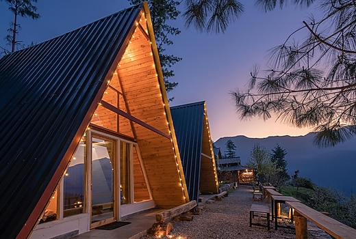 A Tiny Vibrant A-Frame