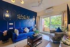 1 BHK Apartment with Balcony & Lift | 5 mins drive to Candolim Beach, Goa