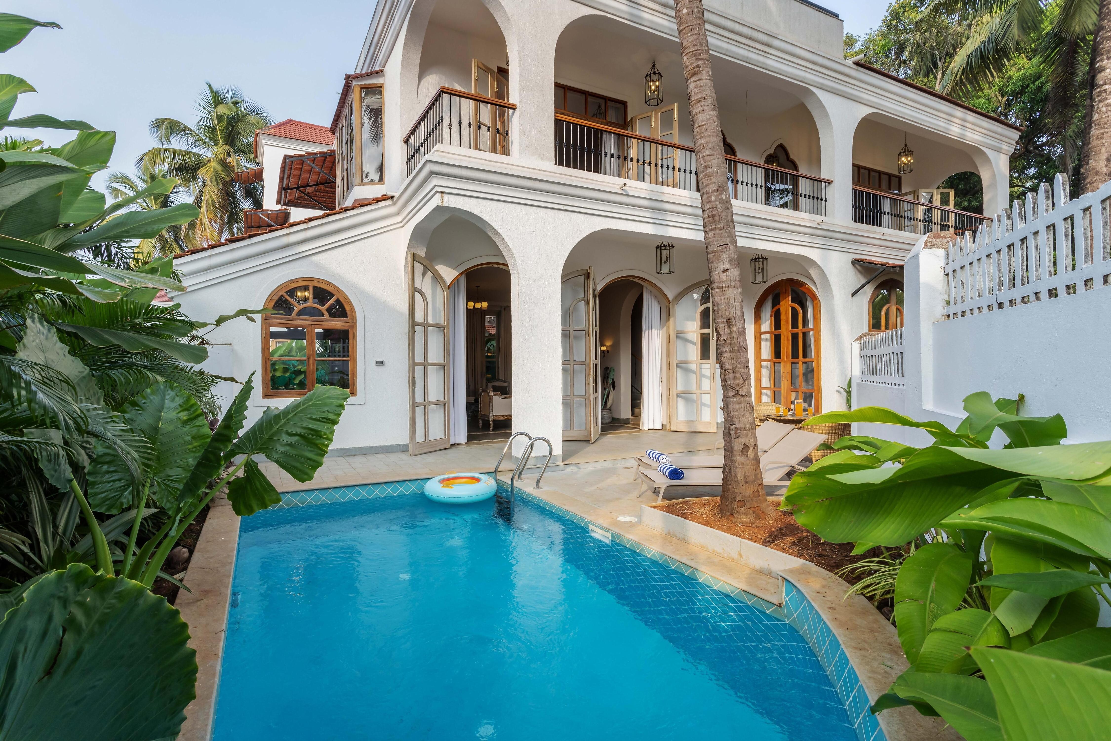 Hireavilla | The Hornbill Villa Vagator | Lux 3BHK with Pool 𝗕𝗢𝗢𝗞 Goa Villa