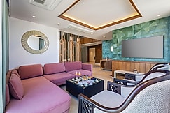 Alaya Stays Manhattan 1804 | 3 BHK Duplex With Stunning Views, Office & Stylish Bar, Jaipur