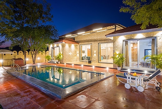 Villa Paradiso 4 BHK Luxury Retreat with Pool & Garden