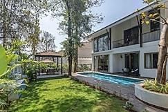 Spectacular Spaces | Trezora Candolim - 4BHK PVT Pool Villa with Lawn & Gazebo , 1km from Coco Beach, Goa