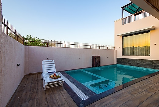Alaya Stays Parvam Retreat | Charming 2 BHK Villa With Pvt Pool, Terrace & Aravali Hill Views