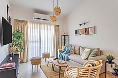 tisyastays | Samaara 2BHK Apartment with Pool & Gym , Close to beach, Goa