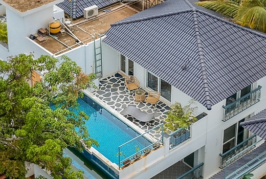 ELIVAAS Purple Coral | Luxe 5-BHK Villa With Two Pvt Pools & Lift