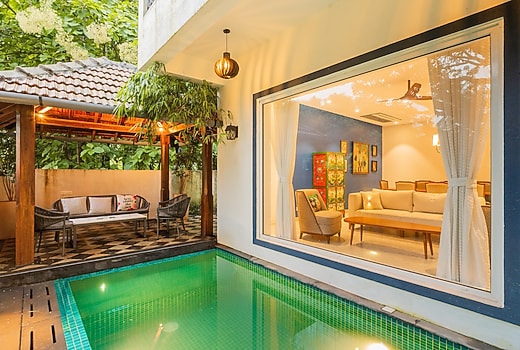 ELIVAAS Casa Sant | 3-BHK Villa With Private Pool, Gazebo & Lounge Area