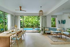 Spectacular Spaces | Casa Maxima - 4BHK PVT Pool Villa with Lawn & Gazebo , 1km from Coco Beach, Goa