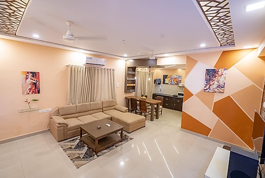 3 Bedroom villa in Vagator pool