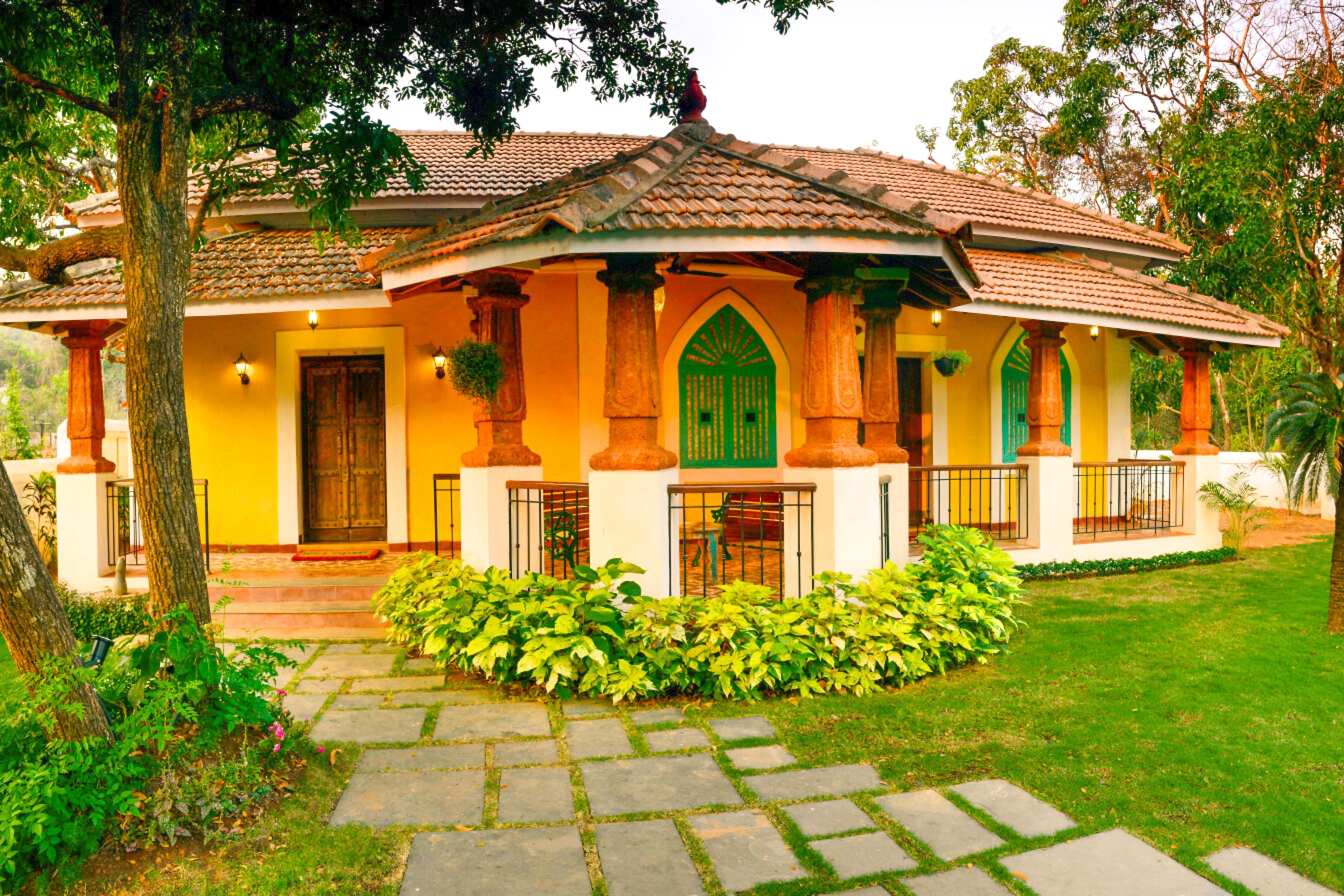 ELIVAAS Signature Terra Rosa | Portuguese styled 4 BHK Villa With Pvt Pool - Tap to explore photos