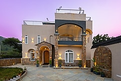 ELIVAAS Vaikunth 3BHK Villa Getaway with Rooftop Pool, Udaipur