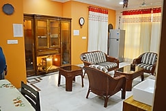 Fully Furnished Two BHK Executive Suite SA5 with Modular Kitchen for Max. 6 Guests, Ish Atithya Home, Lucknow