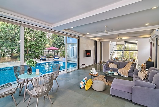 SaffronStays Indigo House