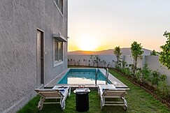 ELIVAAS Shourya Viola 3 BHK Villa with Pvt Pool & Garden, Udaipur