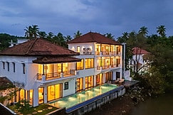 ELIVAAS Villa Riviere 9 BHK Pvt Riverfront Estate with, Lounge Area & Pvt pool, Goa