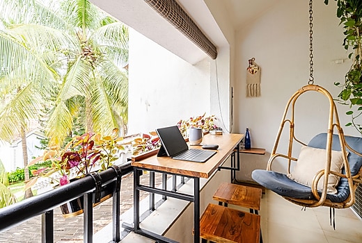 1BHK Duplex | 2 Baths, Reserved Parking, Pool | Arpora, North Goa