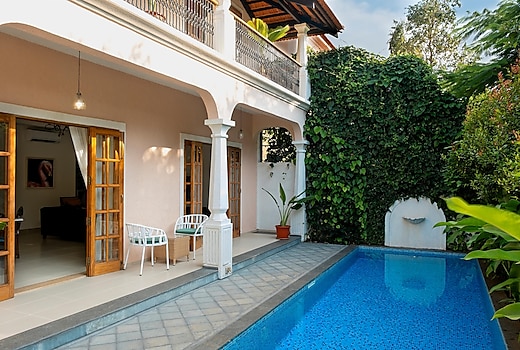 ELIVAAS 3 BHK Pvt Pool Villa near Baga & Calangute | Panache