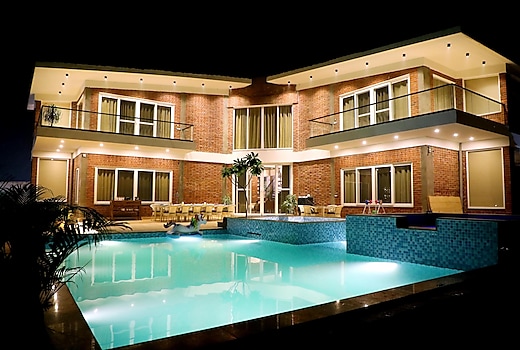 Tisya Farms | Luxe 4BHK Private Pool Villa with Jacuzzi