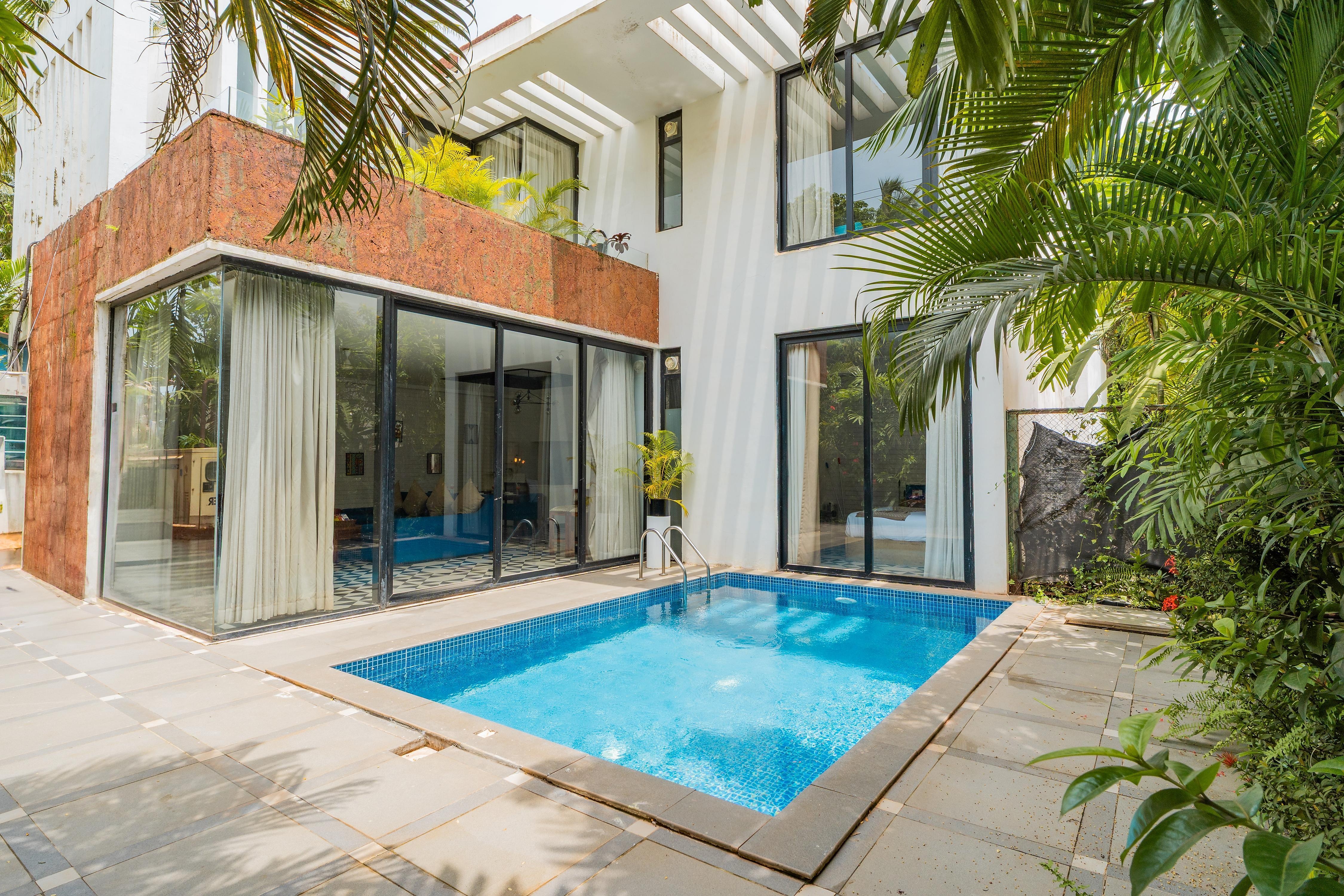 Alaya Stays Villa Lush | 3-BHK Villa With Private Pool & Terrace Near Beach - Tap to explore photos