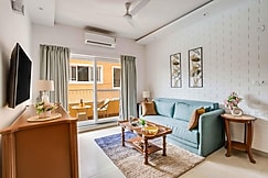 tisyastays | Evara 1BHK Apartment with Pool & Gym , Close to beach, Goa