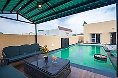 Elivaas The Bliss Nestlewood | 2-BHK Villa With Private Pool, Lush Garden & Poolside Gazebo, Udaipur