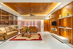 Alaya Stays HSR Penthouse | 4 BHK Apat Lounge Area & Study Room, Bangalore