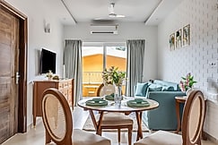 tisyastays | Arela 1BHK Apartment with Pool & Gym , Close to beach, Goa