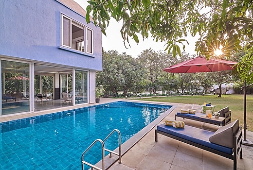 SaffronStays Indigo House