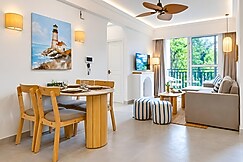 2BHK with Pool nr Candolim Beach | Palms By Umiya | Hireavilla, Goa